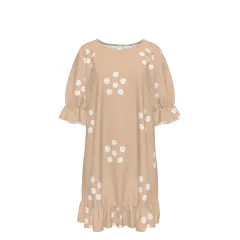 Women's Ruffle Hem Crew Neck Dress thumbnail 2