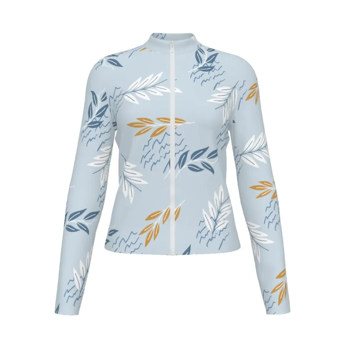 Women's Slim Fit Long Sleeve Full-Zip Athletic Shirt — photo 2