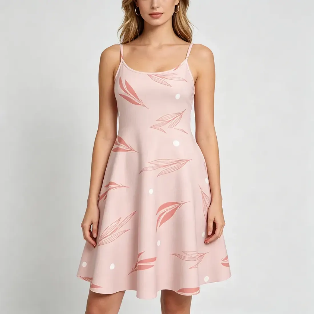 Women's Spaghetti Strap Dress With Pockets