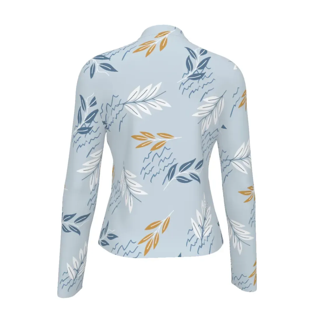Women's Slim Fit Long Sleeve Full-Zip Athletic Shirt — photo 3