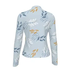 Women's Slim Fit Long Sleeve Full-Zip Athletic Shirt thumbnail 3