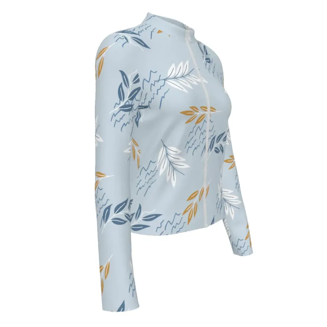 Women's Slim Fit Long Sleeve Full-Zip Athletic Shirt — photo 4