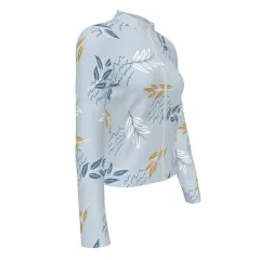 Women's Slim Fit Long Sleeve Full-Zip Athletic Shirt thumbnail 4