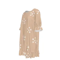 Women's Ruffle Hem Crew Neck Dress thumbnail 5