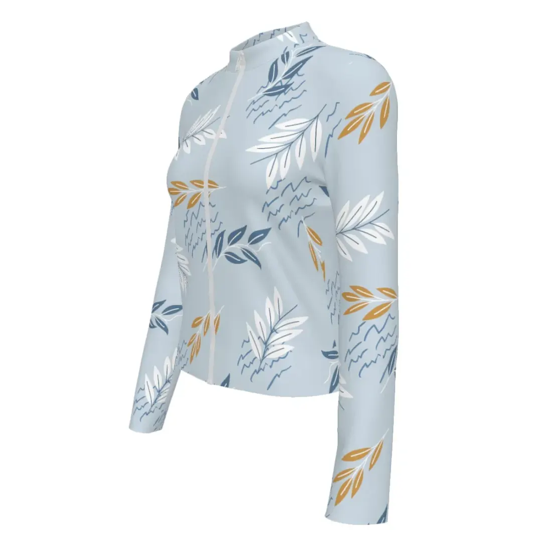 Women's Slim Fit Long Sleeve Full-Zip Athletic Shirt — photo 5