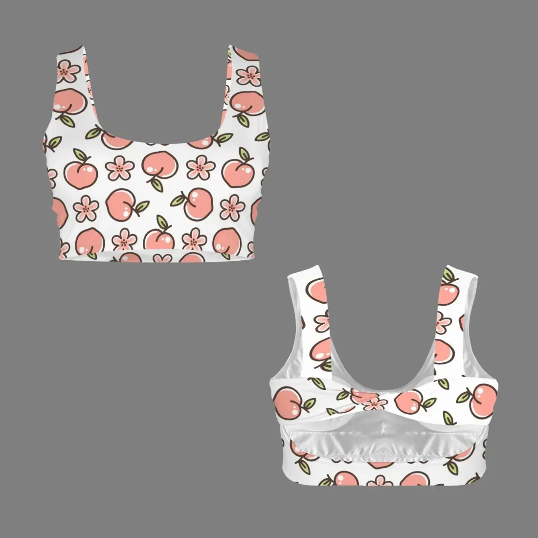 Knotted Back Cutout Sports Bra — photo 4