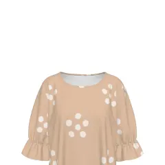 Women's Ruffle Hem Crew Neck Dress thumbnail 6