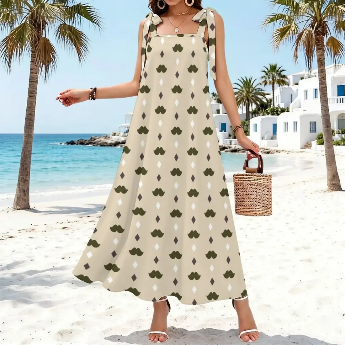 Women's Tie Strap Ankle Maxi Dress — photo 2