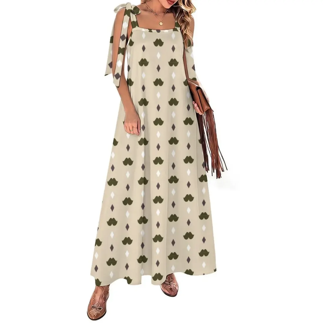 Women's Tie Strap Ankle Maxi Dress — photo 3