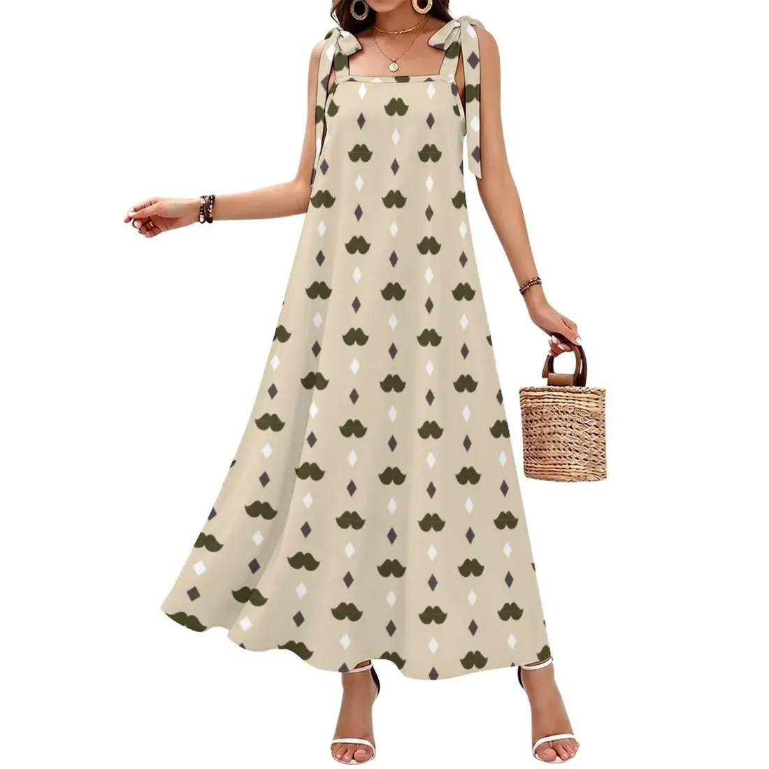 Women's Tie Strap Ankle Maxi Dress — photo 4