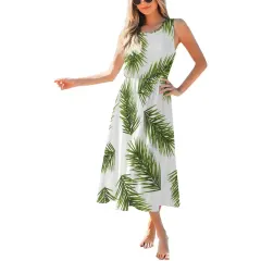 Crew Neck Sleeveless Dress thumbnail 1