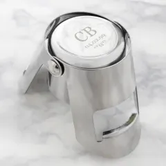 Personalised Monogram Bottle Stopper, Engraved Champagne Wine Saver, Custom Initials Gift UK thumbnail 4