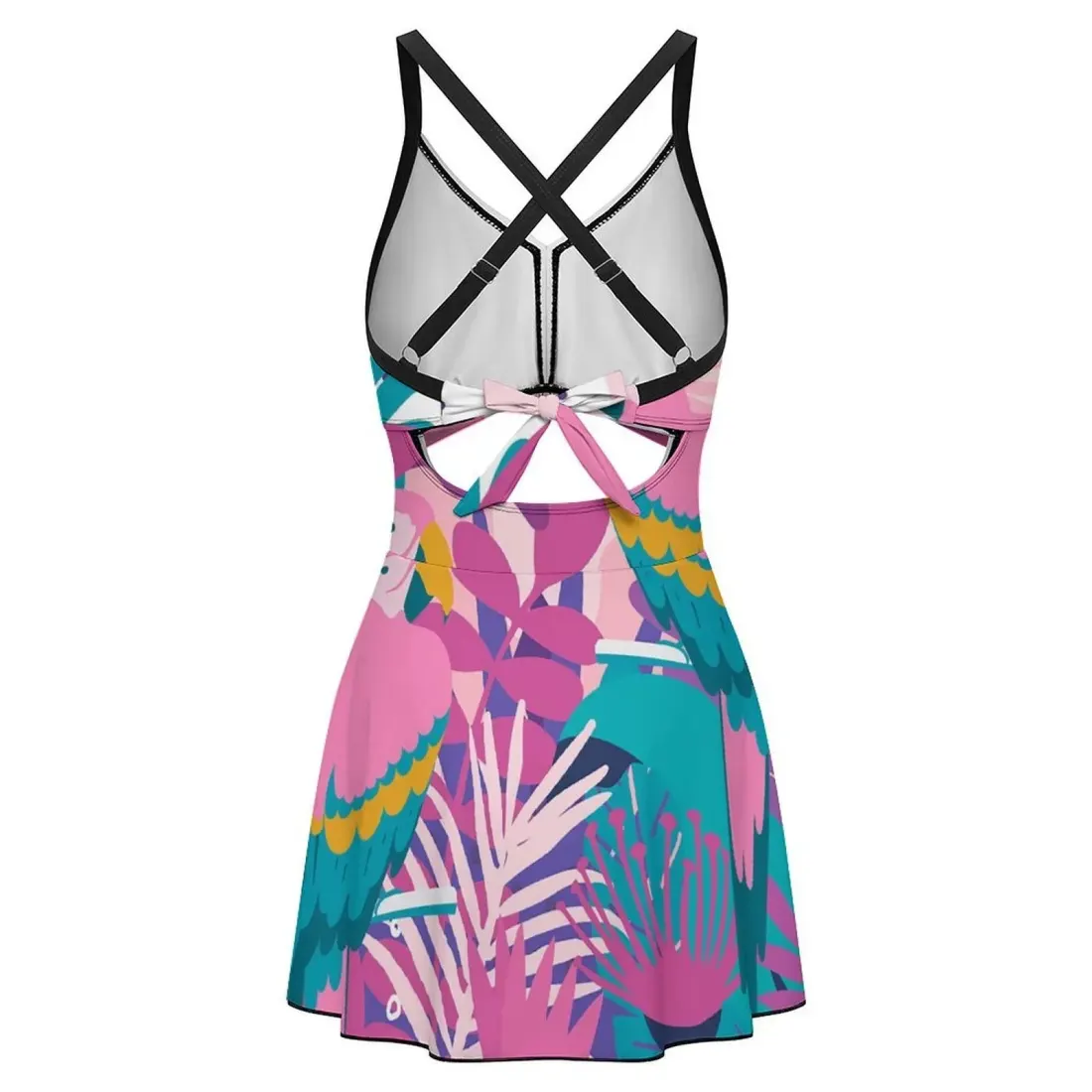 Women's V-neck One-piece Swimsuit with Cutout — photo 5