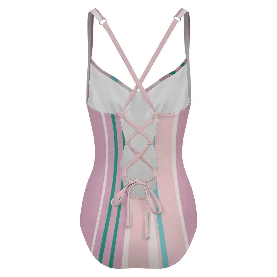 Criss Cross Back One Piece Swimsuit — photo 3