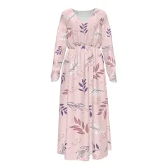 Women's Long-sleeved V-neck Dress thumbnail 2