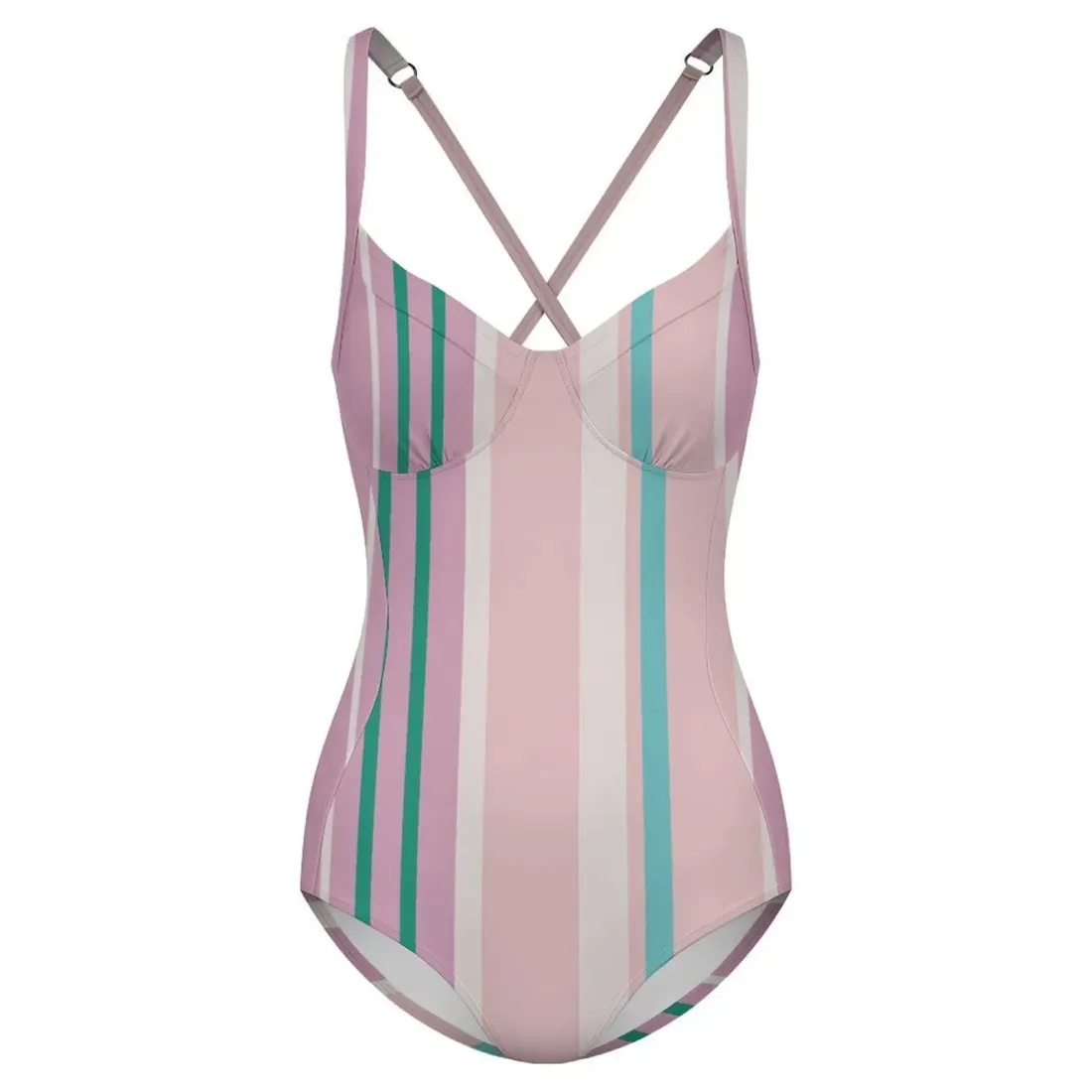 Criss Cross Back One Piece Swimsuit — photo 4
