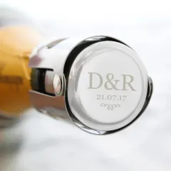 Personalised Monogram Bottle Stopper, Engraved Champagne Wine Saver, Custom Initials Gift UK thumbnail 6