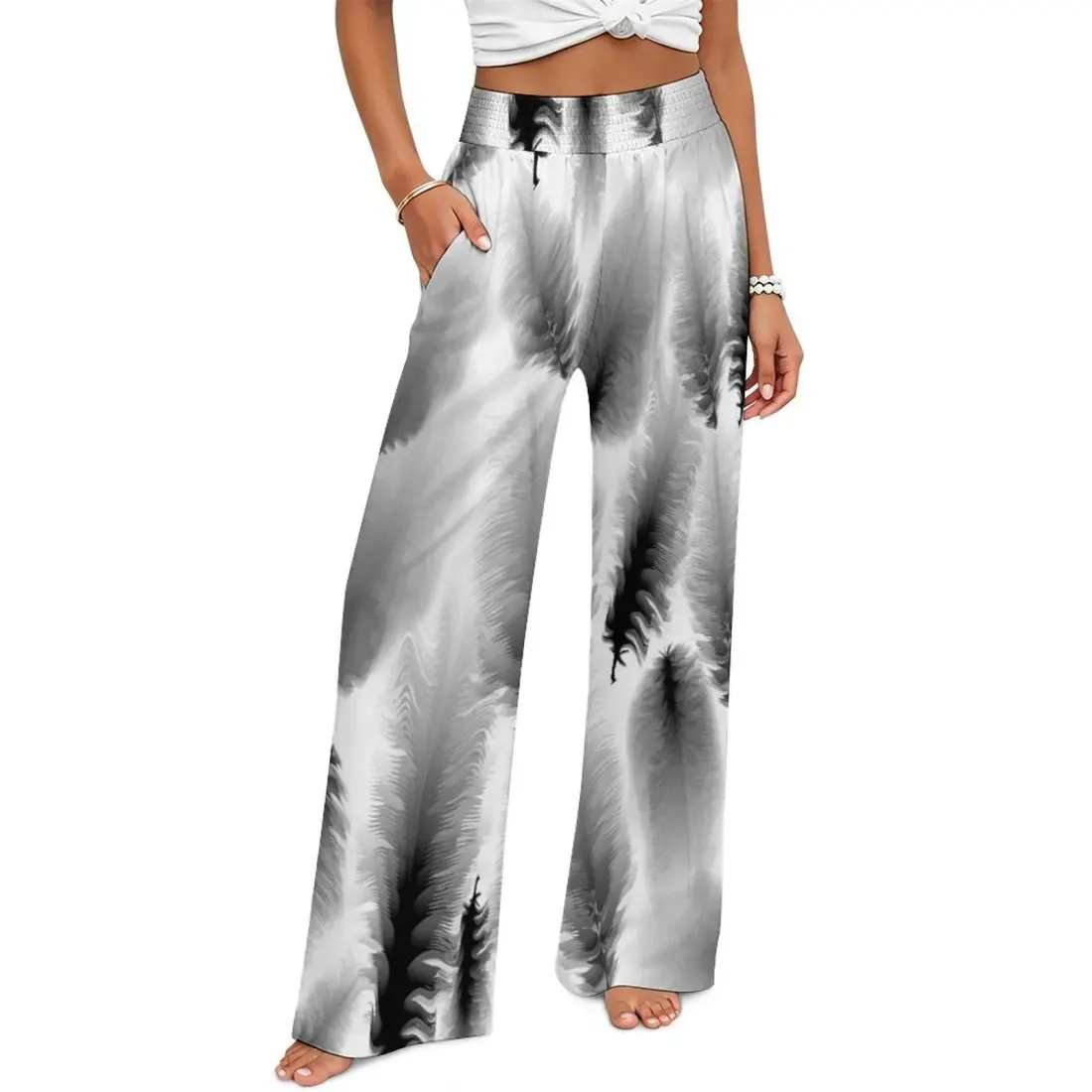 Women's High Waisted Wide Leg Pants — photo 2