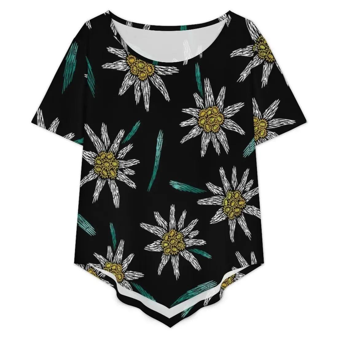 Short Sleeve Top & Cropped Wide-Leg Pants Set — photo 3
