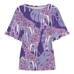 Women's Ruffle Bell Sleeve Top thumbnail 3