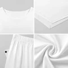 Short Sleeve Top & Cropped Wide-Leg Pants Set thumbnail 6