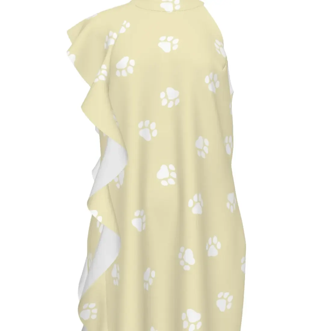 Women's Right-side Ruffle Sleeve Dress — photo 2