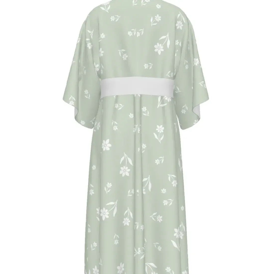 Women's Round Neck Medium Sleeve Ruched Dress — photo 3