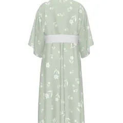 Women's Round Neck Medium Sleeve Ruched Dress thumbnail 3