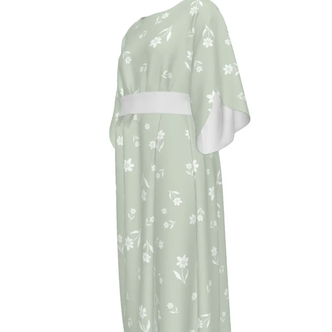 Women's Round Neck Medium Sleeve Ruched Dress — photo 5