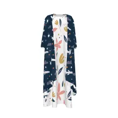Women's 2-Piece Long Sleeve Dress & Cardigan Set thumbnail 1