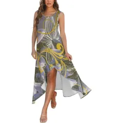 Sleeveless High-Low Hem Dress thumbnail 1