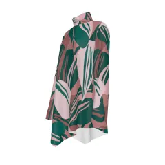 Women's High Neck Shirt with Irregular Hem thumbnail 5
