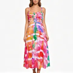 Women's High Waist Suspender Dress thumbnail 1