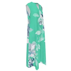 Women's V-Neck Sleeveless Maxi Dress with Pockets thumbnail 3