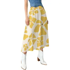 All Over Print Midi Skirt thumbnail 1