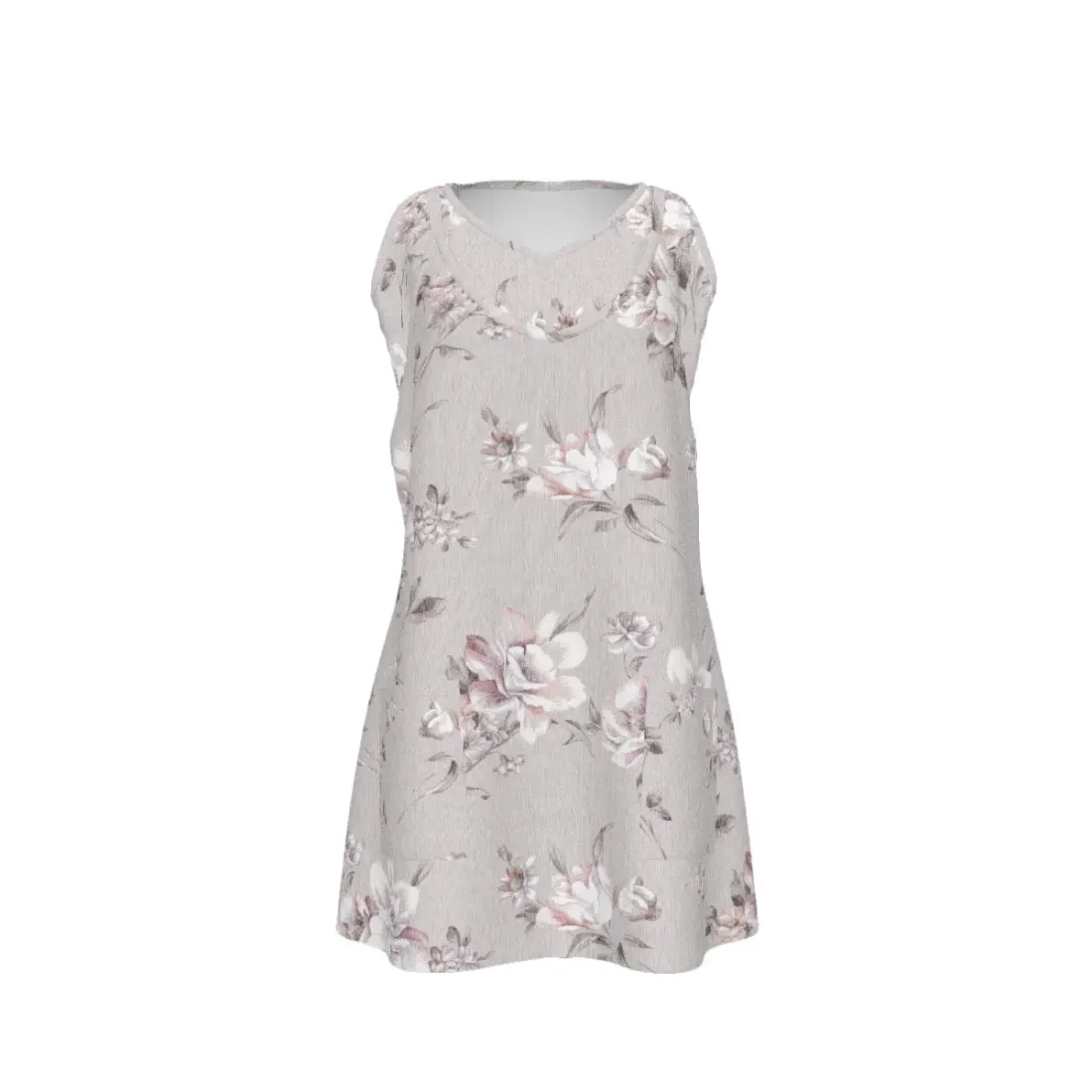 Women's Sleeveless A-Line Dress with Pockets