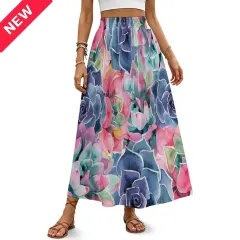 Women's High Waist Maxi Skirt thumbnail 1