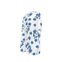 Women's Oversized Round Neck Drop Shoulder Dress with Pockets thumbnail 3