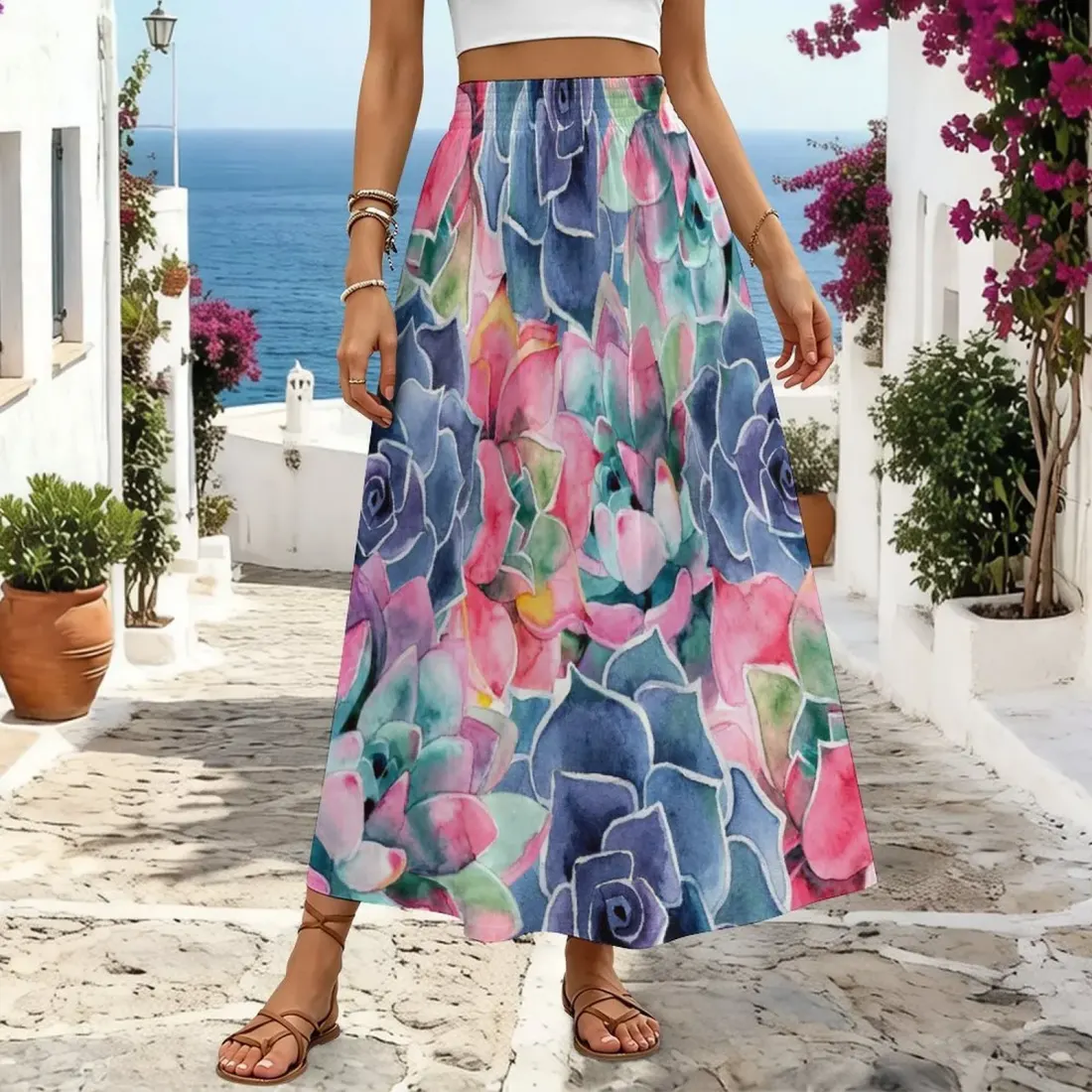 Women's High Waist Maxi Skirt — photo 2