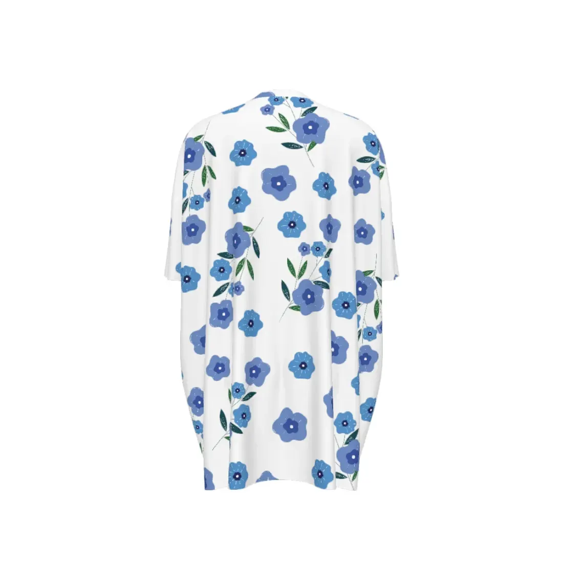 Women's Oversized Round Neck Drop Shoulder Dress with Pockets — photo 4
