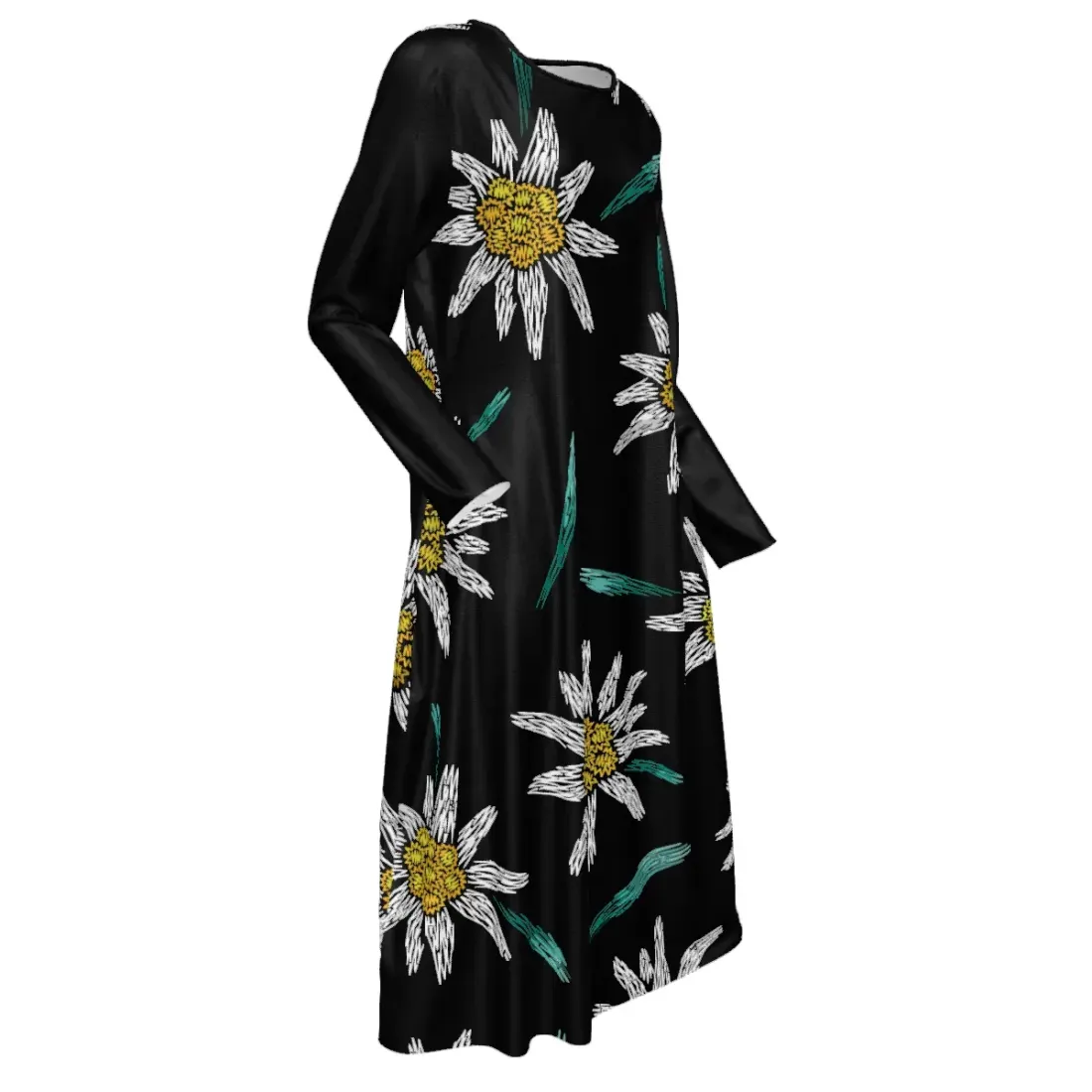 Women's Long Sleeve Dress with Pockets — photo 3
