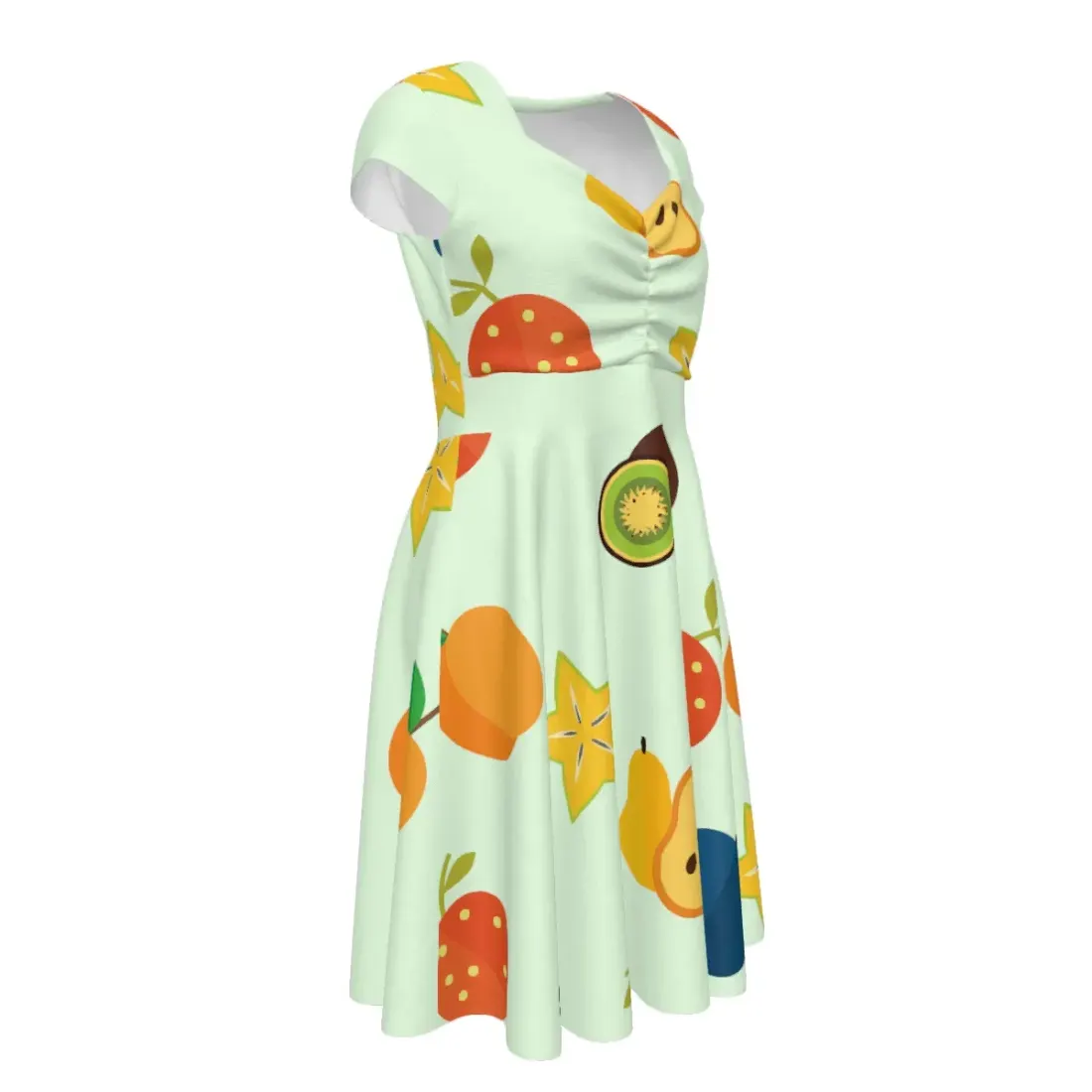 Women's Ruched Sweetheart Dress — photo 3