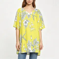Women's V-Neck Long-Sleeve Shirt thumbnail 1