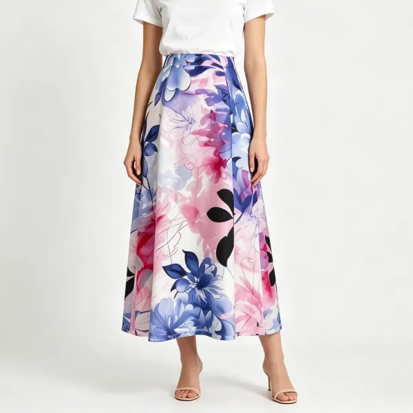 Women's A-Line Midi Skirt
