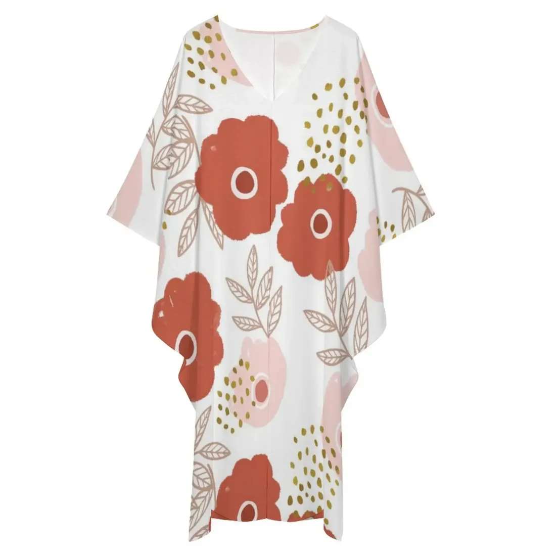 V-Neck Kaftan Dress — photo 2