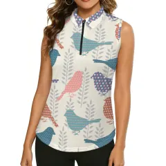 All Over Print Women's Sleeveless Polo Shirt (Model T90) thumbnail 1