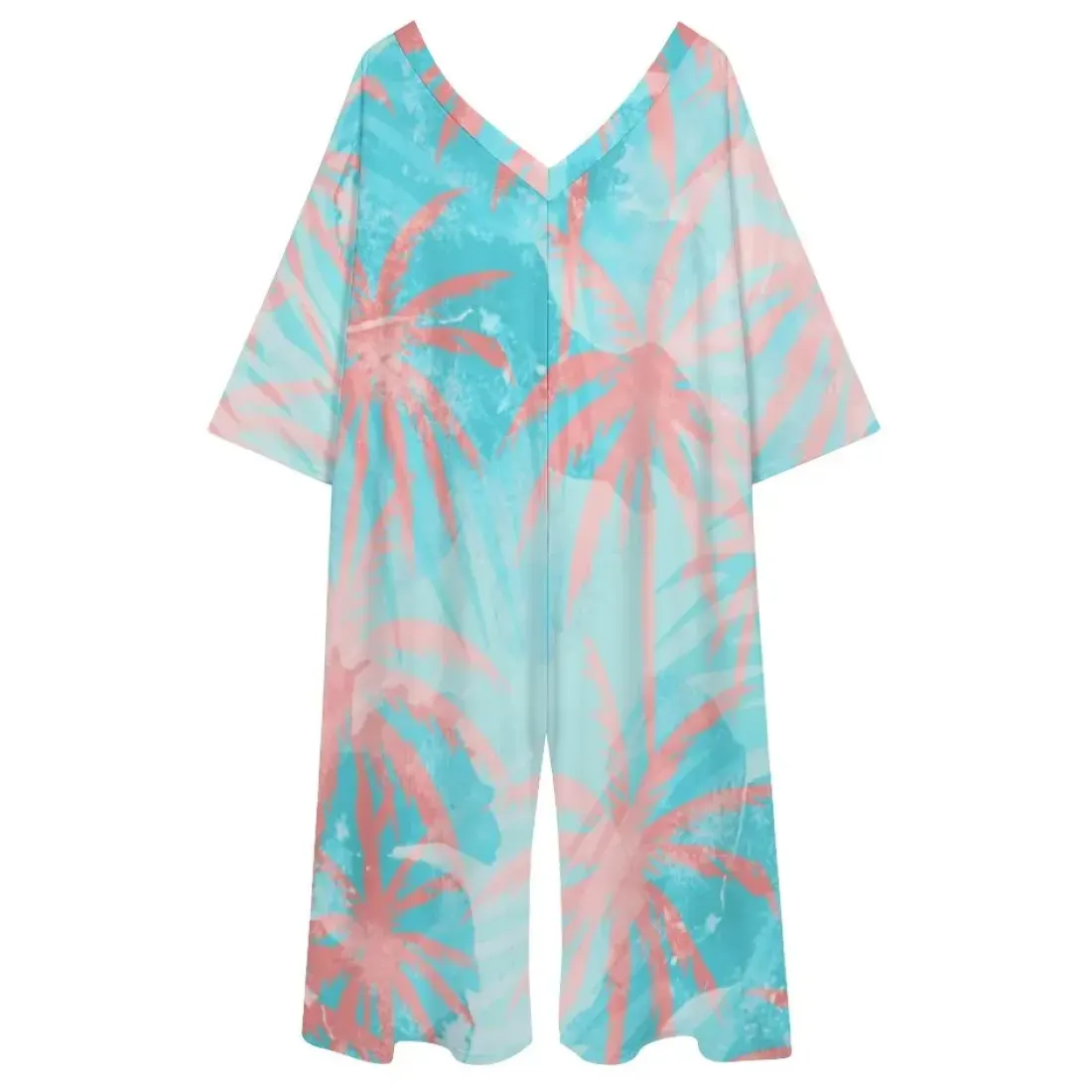 Women's V Neck Loose Jumpsuit — photo 2