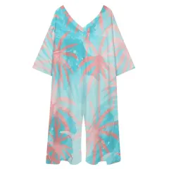 Women's V Neck Loose Jumpsuit thumbnail 3