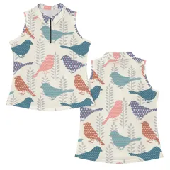 All Over Print Women's Sleeveless Polo Shirt (Model T90) thumbnail 4