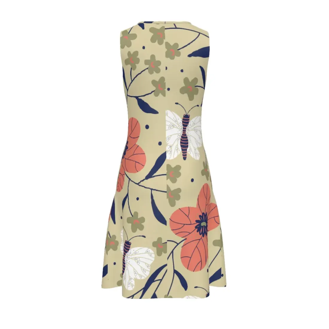 Women's Metal Ring Neck Sleeveless Dress — photo 4